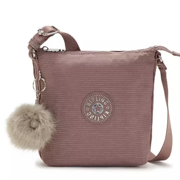 Kipling Women's Girl's Mink Glam Shimmer Maria Crossbody Bag - Picture 1 of 8